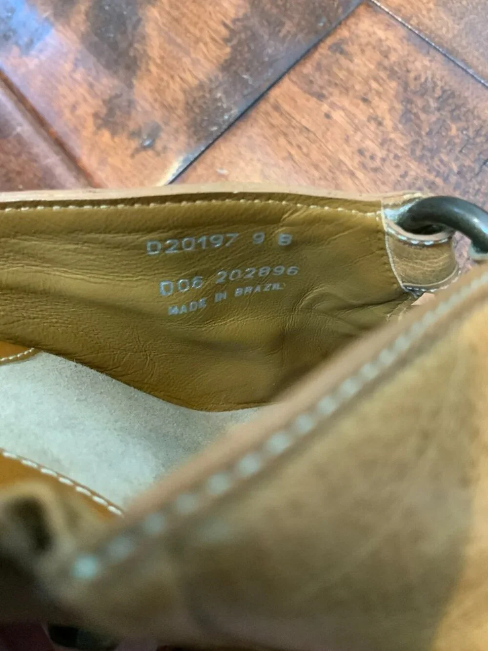 Cole Haan Tan Leather Studded Platform Mules W/Wooden Heels, Size 9